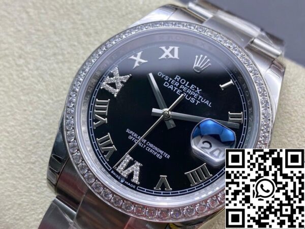 4 4 420413db 4cfb 42c9 9f1a 9df40402edbc Rolex Datejust 36MM 1:1 Beste Editie EW Fabriek Zwarte Wijzerplaat