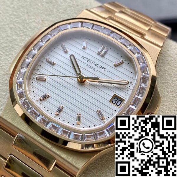 4 4 43bf7b07 60ea 4fc9 8b33 dc1b425e533e Patek Philippe Nautilus 1:1 Best Edition PPF Factory Rose Gold Mit Diamanten