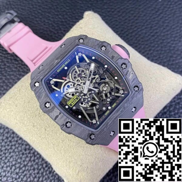 4 50 4de9bf4f 33db 45b1 8834 a7d3134108fc Richard Mille RM35-02 1:1 Best Edition T+ Factory NTPT Hiilikuitu Vaaleanpunainen kuminauha