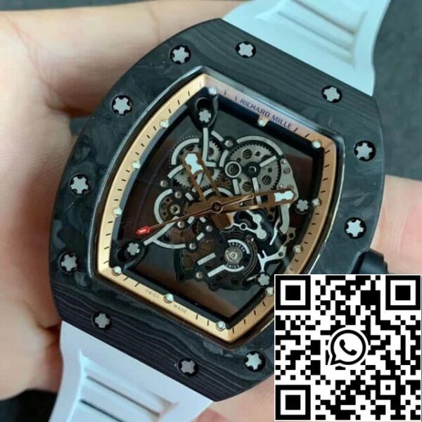 4 50 b89ef93f 69bf 4e56 843f efe9f8dc2778 Richard Mille RM055 1:1 Meilleure édition KV Factory V2 Cadran squelette