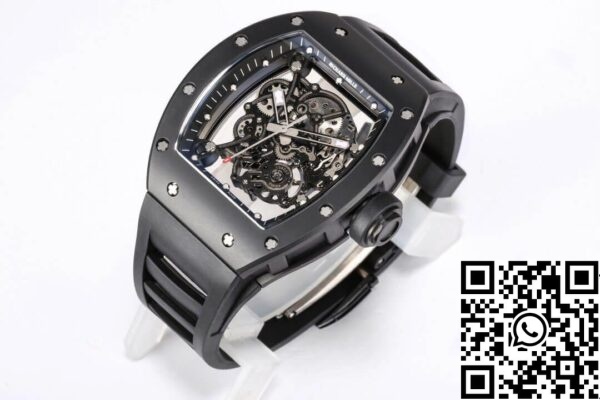 4 51 c760172f 8884 4c4c 8505 7d8813fb3645 Richard Mille RM-055 1:1 Best Edition BBR Factory V2 Zwart Keramische Kast