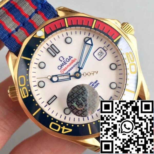 4 522 Omega Seamaster Diver 300M 212.62.41.20.04.001 1:1 Най-добро издание Швейцарска ETA2824 18К жълто злато