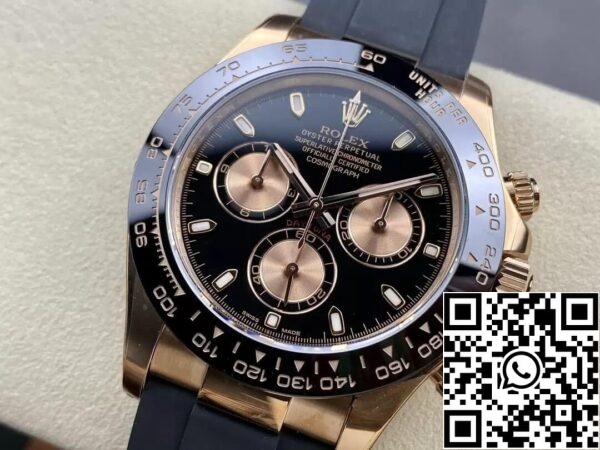 4 52 018d3c3e 763f 4818 bd4e c6e21189dfed Rolex Cosmograph Daytona M116515LN-0017 1:1 Beste Edition Sauberes Fabrikschwarzes Zifferblatt