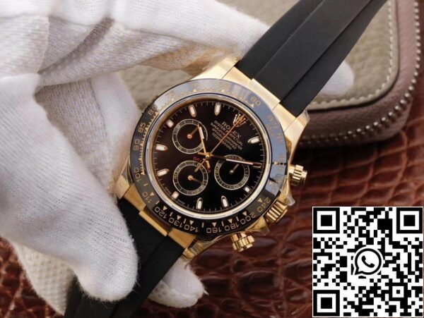 4 52 27b06634 ddf0 4a3d abff 5d871740bf92 Rolex Daytona Cosmograph M116518ln-0043 1:1 Best Edition JH Factory Quadrante Nero