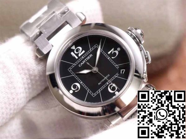 4 52 8f00d97e d491 4838 b102 d6d1c6d74c84 Cartier Pasha W31076M7 1:1 Best Edition V9 Factory Black Dial Swiss Cal.049