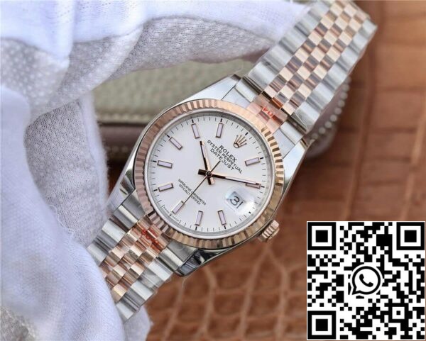 4 52 a4f3fd42 880c 4d07 a9a9 fba7fffdd447 Rolex Datejust M126231-0017 36MM 1:1 Best Edition GM Factory Λευκό καντράν