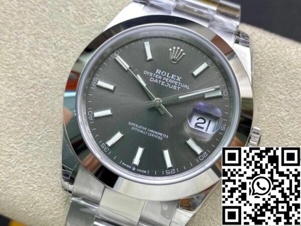 4 53 Rolex Datejust M126300-0007 41MM 1:1 Best Edition VS Factory Grå urtavla