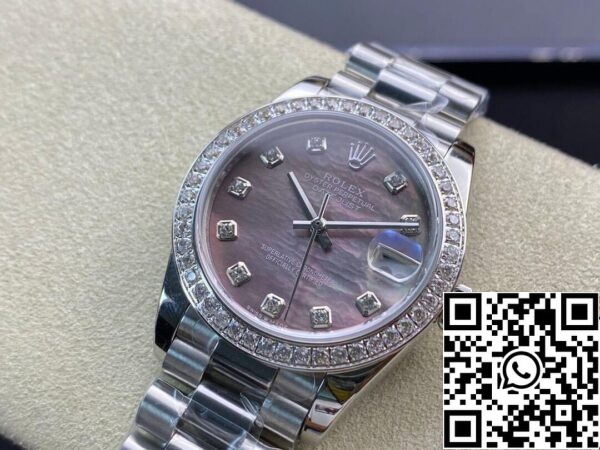 4 53 2c71f0c8 5b47 4b4a a7d9 04117c9056b0 Rolex Datejust M178384-0019 31MM 1:1 Best Edition EW Factory Lunetta incastonata con diamanti