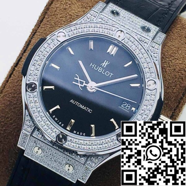 4 53 fadbcbcf aab3 4aa5 955f 512a0decebf1 Hublot Classic Fusion 38MM 1: 1 Най-добро издание HB Фабрика черен циферблат