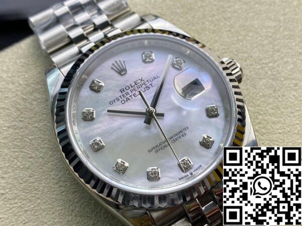 4 54 1a30dd29 6d62 4a24 bc41 3777fbc1d423 Rolex Datejust 178384-NG-63160 31MM 1:1 Best Edition EW Factory Quadrante Bianco Argentato