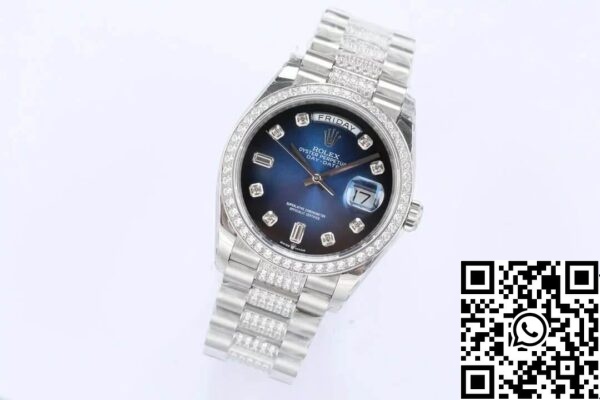 4 56 Rolex Day Date M128349RBR-0016 1:1 Best Edition EW Factory Blue Dial