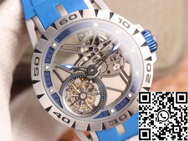 4 56 0e625f29 a7b9 42e0 853b 1a4802c9b951 Roger Dubuis Excalibur Spidr RDDBEX0479 1:1 Best Edition JB Factory Tourbillon Skelettzifferblatt