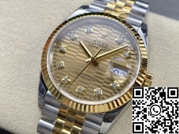 4 57 Rolex Datejust M126233-0045 36MM 1:1 Най-добро издание VS Фабрика Диамантен циферблат