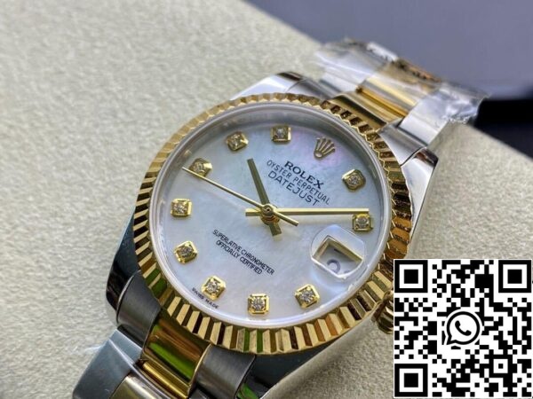 4 57 5236b096 9a4a 478d bdfe 73c5a2dd882c Rolex Datejust M278273-0027 31MM 1:1 Best Edition EW gyári gyémántbetétes számlapja