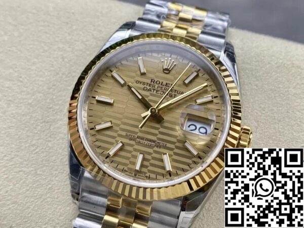 4 58 Rolex Datejust M126233-0039 36MM 1:1 Best Edition VS Factory Gold Dial