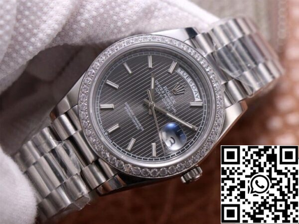 4 58 c03f1eb3 3216 4615 9a85 97c9d2e017a5 Rolex Day Date M228349RBR-0008 1:1 Best Edition EW gyári szürke számlapja