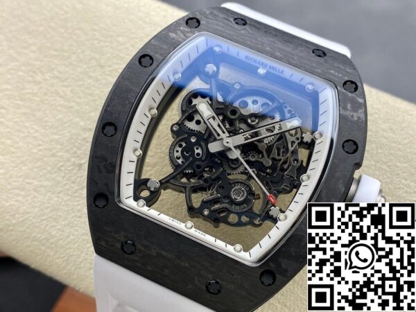 4 58 ecf1b432 f635 489c 82a4 8bfbb40a1983 Richard Mille RM-055 1:1 Best Edition BBR Factory Correa blanca