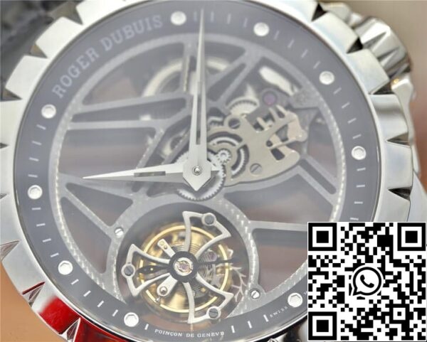 4 59 a0266d2d 22b0 434f bd59 37f7c8251de0 Roger Dubuis Excalibur RDDBEX0260 1:1 Best Edition JB Factory Skeleton Tourbillon számlapja