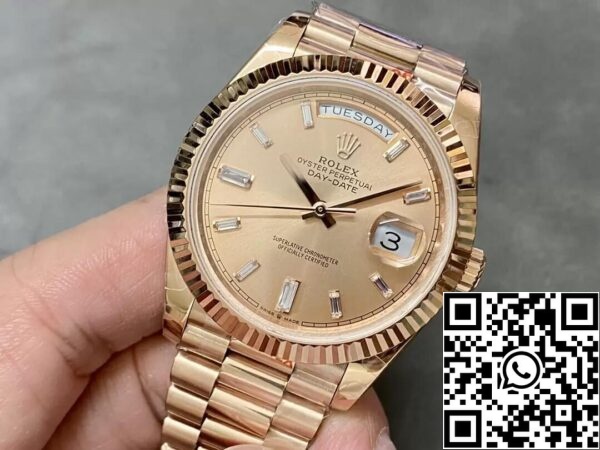 4 59 af49433f e51d 4ce7 8b5a b40f6903a154 Rolex Day Date M228235-0004 1:1 Best Edition GM Factory Quadrante Oro V2 Quadrante Diamante