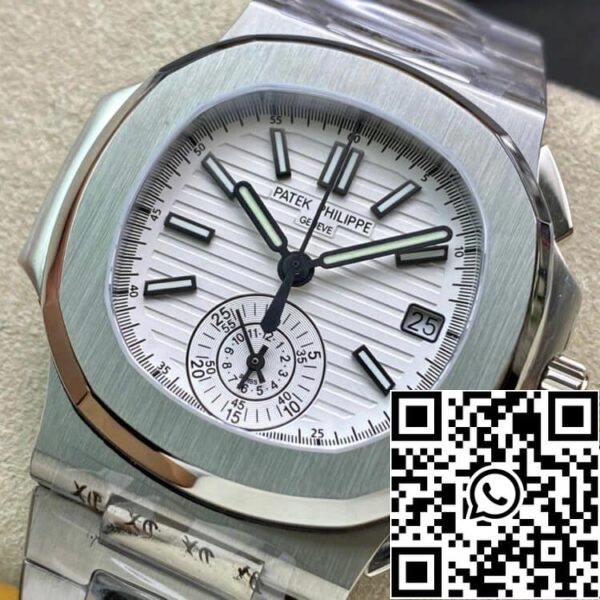 4 5 292edd97 7e9c 4dd1 b396 65d27b8d6ba2 Patek Philippe Nautilus 5980/1A-019 1:1 Best Edition 3K Factory V2 White Dial