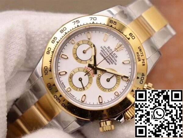 4 5 3d188517 48f7 49e5 8514 185bc508fe10 Rolex Daytona Cosmograph M116503-0001 1:1 Best Edition Noob Factory White Dial Zwitserse ETA4130