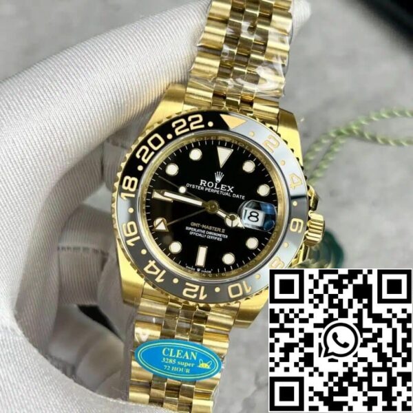 4 5 88ecdf81 3eeb 4ae3 ab3e 1708d251a3a3 Rolex GMT Master II M126718GRNR-0001 1:1 Best Edition Καθαρή εργοστασιακή έκδοση Μαύρο καντράν