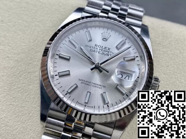 4 5 c31908b3 87dd 44bf 8124 ca7ca71920db Rolex Datejust M126234-0013 36MM 1:1 Best Edition Tiszta gyári ezüst tárcsa