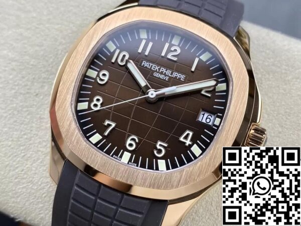 4 5 4 5 eeb8787946 3da4 4950 4950 9337 6d70add3fcba Patek Philippe Aquanaut 5167R-001 1:1 Best Edition 3K Factory V2 إصدار الذهب الوردي