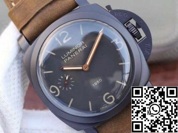 4 602 Panerai Luminor PAM375 ZF Factory Mekaaninen kellot 1:1 Best Edition Sveitsin ETA P3000 PVD päällystetty titaani asia