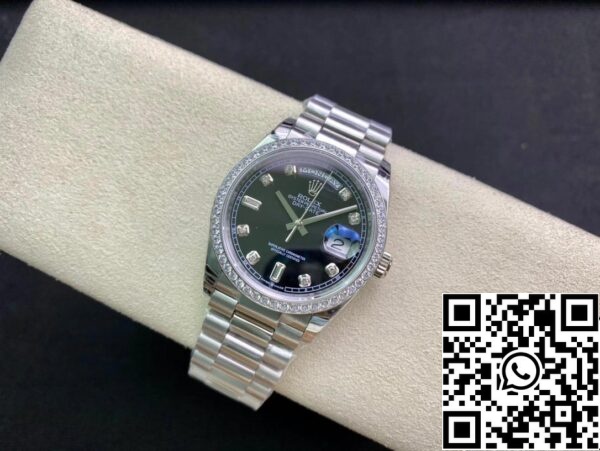 4 60 006d91f9 4f7f 496f 8bb6 692e95dbb810 Rolex Day Date 118346 36MM 1:1 Best Edition EW Factory Black Dial