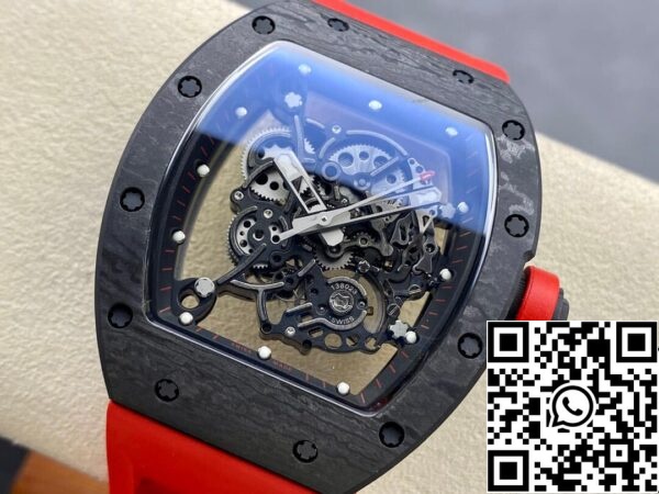 4 60 96fddf5f 9368 4d56 96f8 53a15fd3c9c7 Richard Mille RM-055 1:1 Mejor edición BBR Factory Correa roja