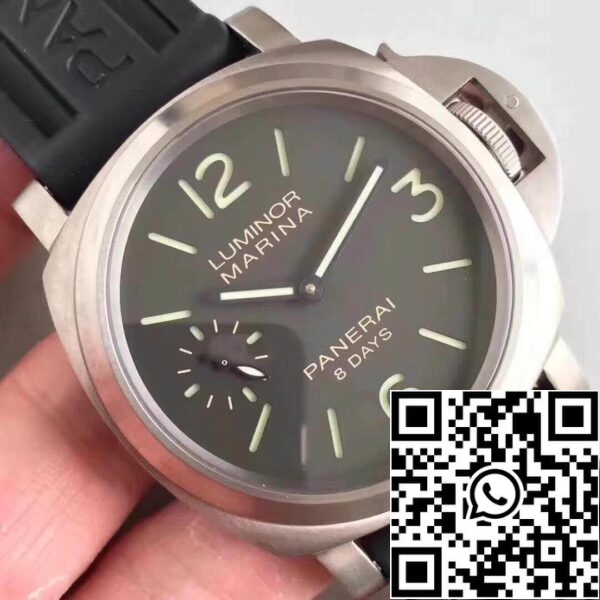 4 611 Panerai Luminor PAM510 ZF Factory Men Watches 1:1 Best Edition Swiss ETA P5000 Black Rubber Strap