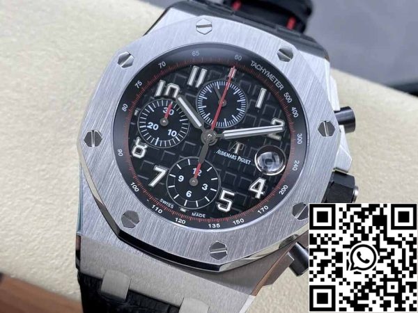 4 61 216777e1 6b40 40f0 bc0e 0aafde66b5e1 Audemars Piguet Royal Oak Offshore 26470ST.OO.A101CR.01 1:1 Best Edition APF Factory Musta kellotaulu