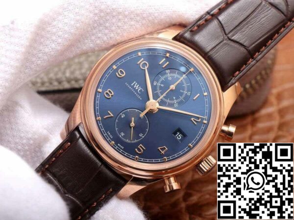 4 62 23c78959 d718 4d39 bbcf 084b2198509a IWC Portugieser IW390305 1:1 Best Edition ZF Factory Esfera azul