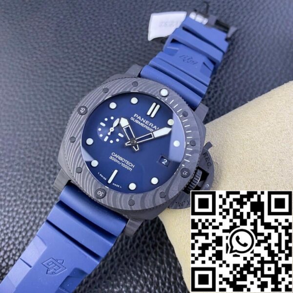 4 62 70b36afc a006 4445 9e85 fa7ec30fb84f Panerai Submersible PAM01232 1:1 Best Edition VS Factory Blue Dial