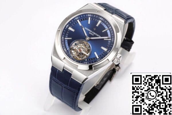 4 64 af7375b2 e092 44f0 a2fb a034a2c5c71e Vacheron Constantin Overseas Tourbillon 6000V/110A-B544 1:1 Best Edition BBR fabriek lederen riem