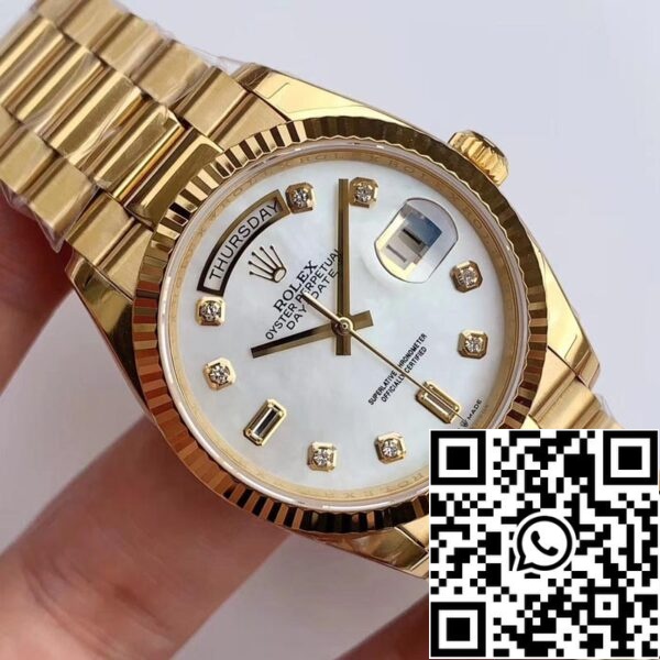 4 67 Rolex Day Date M128238 1:1 Best Edition EW gyári gyémánt skála svájci ETA3255