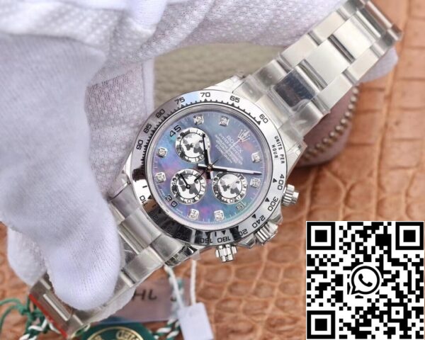 4 67 343cef8f 7c10 4bd7 816e 85882507970b Rolex Daytona Cosmograph 116509-0064 1:1 Best Edition JH Factory Or blanc 18K Cadran Fritillaria