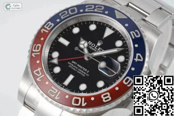 4 68 Rolex GMT Master II M126710BLRO-0002 1:1 Best Edition C+ Εργοστάσιο Κόκκινη μπλε στεφάνη