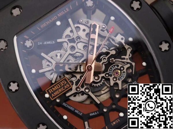 4 684 Richard Mille RM035 KV Factory 1:1 Best Edition Swiss ETA8215