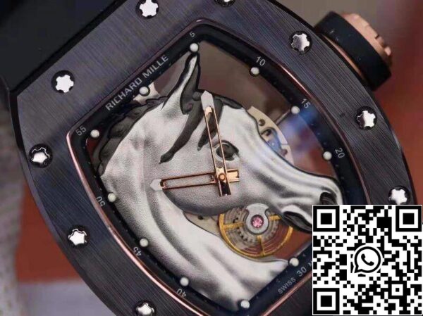 4 685 Richard Mille Polo Club Saint Tropez RM52-02 KV Factory 1:1 Best Edition svájci ETA8215 ezüst ló számlapja