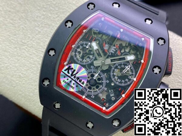 4 68 b1f111d6 cf35 4d0e 9555 c3d7e648d376 Richard Mille RM011 1:1 Best Edition KV Factory Cerâmica Bracelete preta