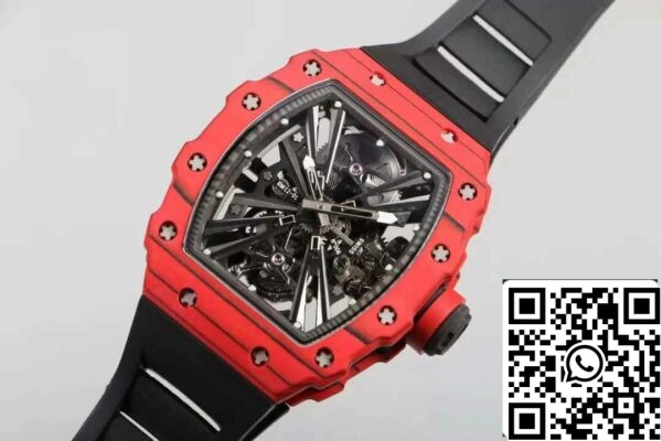 4 69 3ee33d54 625b 4e63 bf59 c22d84106a28 Richard Mille RM12-01 Tourbillon 1:1 Best Edition RM Factory Cassa rossa Cinturino in gomma nera