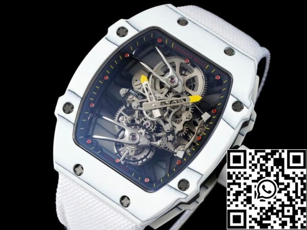 4 6 2fd1dfd3 1dcd 422e be95 a602897c1db2 Richard Mille RM27-02 라파엘 나달 투르비옹 1:1 베스트 에디션 RM 팩토리 화이트 스트랩