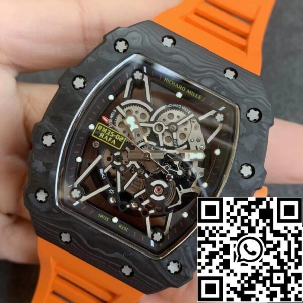 4 6 8d0d69f8 759a 48d6 8907 1cdc65ea5b45 Richard Mille RM35-02 1:1 Najlepsza edycja KV Factory V3 Pomarańczowy pasek