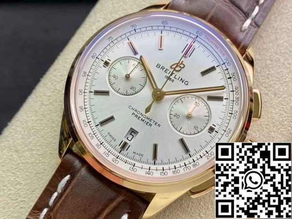 4 6 eee9e128 8b2d 4f0d 9a9c 45a7325c791e Breitling Premier RB0118371G1P1 1:1 Best Edition GF Factory Silver Dial 1:1 Best Edition GF Factory Ezüst számlap