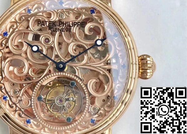 4 70 11ebcd2c c818 45f1 b19b d6bcf5bbad07 Patek Philippe Tourbillon Sapphire 1:1 Best Edition Ouro rosa Swiss Tourbillon