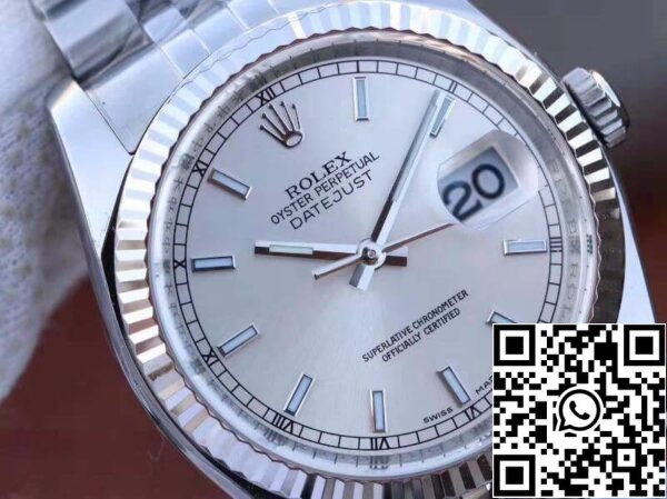 4 71 beb289b3 7d7a 44c9 a5f7 45b4bdec5e60 Rolex Datejust II 36 126334 AR Factory 1:1 Best Edition Swiss ETA3135 Rhodium Dial