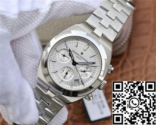 4 72 7ec4e18a e1c0 4f20 84cf 902869677ba9 Vacheron Constantin Overseas 5500V/110A-B075 1:1 Best Edition 8F Factory Silvery White Dial