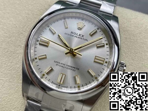 4 72 cb859664 e5e7 4f39 823d 5a37b914e4f8 Rolex Oyster Perpetual M126000-0001 36MM 1:1 Best Edition Clean Factory Quadrante Argento